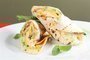 Vegetarinsk wrap z opeen tortily s bazalkovm srem Philadelphia