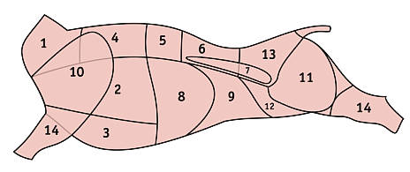 rozd�len� hov�z�ho masa